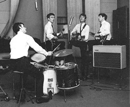 En plena grabación en los estudios de Abbey Road