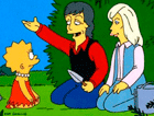 El matrimonio McCartney aleccionando a Lisa Simpson