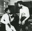 Con Ginger Baker en el estudio