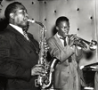 Charlie Parker y Mile Davis
