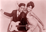 Junto a Ike Turner en una imagen promocional